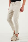 Pamuklu Slim Tapared Normal Bel Daralan Paça Jeans Erkek Kot Pantolon 5900S66MILANO NATUREL