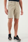 Pamuklu Slim Tapered Bermuda Erkek Şort 4503S67SMILANO BEJ