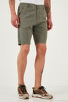 Pamuklu Slim Tapered Bermuda Erkek Şort 4503S67SMILANO AÇIK HAKİ