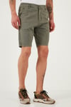 Pamuklu Slim Tapered Bermuda Erkek Şort 4503S67SMILANO AÇIK HAKİ