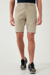 Pamuklu Slim Tapered Bermuda Erkek Şort 4503S67SMILANO BEJ