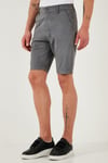 Pamuklu Slim Tapered Bermuda Erkek Şort 4503S67SMILANO GRİ