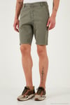 Pamuklu Slim Tapered Bermuda Erkek Şort 4503S67SMILANO AÇIK HAKİ