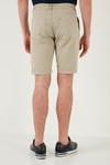 Pamuklu Slim Tapered Bermuda Erkek Şort 4503S67SMILANO BEJ