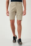 Pamuklu Slim Tapered Bermuda Erkek Şort 4503S67SMILANO BEJ