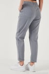 Pamuklu Standart Fit Yüksel Bel Düz Paça Kadın Pantolon 668YP4924 GRİ