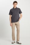 Pamuklu Straight Fit Normal Bel Düz Paça Erkek Pantolon W1218646344 KREM