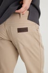 Pamuklu Straight Fit Normal Bel Düz Paça Erkek Pantolon W1218646344 KREM