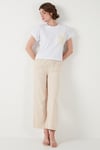Pamuklu Tek Cepli Regular Fit Bisiklet Yaka Kadın T Shirt 5865818 BEYAZ
