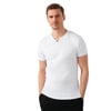 Pamuklu V Yaka Regular Fit Erkek T Shirt 5902122 BEYAZ