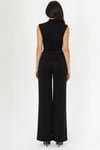 Pamuklu Wide Leg Fit Yüksek Bel Kadın Pantolon 26K0010K1 SİYAH
