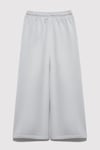 Pamuklu Wide Leg Normal Bel Geniş Paça Kız Çocuk Eşofman Altı 7010038-70075 AÇIK GRİ