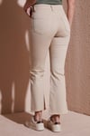 Pamuklu Yüksek Bel Bol Paça Jeans Kadın Kot Pantolon 26Y0294K1 BEJ