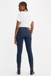 Pamuklu Yüksek Bel Düz Paça Straight Fit 724 Jeans Kadın Kot Pantolon 18883-0208 KOYU MAVİ