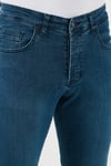 Pamuklu Yüksek Bel Slim Fit Jeans Erkek Kot Pantolon 6440305 LACİVERT