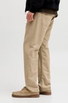 Pants Studio Jpstchris Keten ve Pamuk Karışımlı Erkek Pantolon 12293296 BEJ