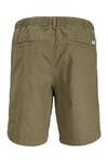 Pants Stüdio Jpstjaıden Pamuk ve Keten Karışımlı Jogger Erkek Short 12292332 KOYU HAKİ