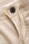 Pants Stüdio Jpstjaıden Pamuk ve Keten Karışımlı Jogger Erkek Short 12292332 TAŞ