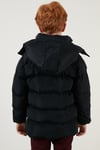 Peluş Astarlı Çıkarılabilir Kapüşonlu Cepli Kışlık Erkek Çocuk Mont 5761587 LACİVERT
