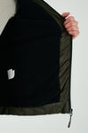 Peluş Astarlı Kapüşonlu Fermuarlı Slim Fit Şişme Erkek Mont 5762010 HAKİ