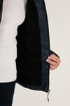 Peluş Astarlı Kapüşonlu Fermuarlı Slim Fit Şişme Erkek Mont 5762010 LACİVERT