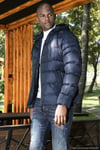 Peluş Astarlı Kapüşonlu Fermuarlı Slim Fit Şişme Erkek Mont 5762010 LACİVERT