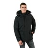Peluş Astarlı Suya ve Rüzgara Dayanıklı Soğuk Geçirmez Slim Fit Erkek Mont 5711051 SİYAH