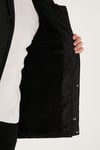 Peluş Astarlı Suya ve Rüzgara Dayanıklı Soğuk Geçirmez Slim Fit Erkek Mont 5711051 SİYAH