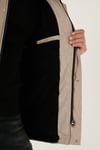 Peluş Astarlı Suya ve Rüzgara Dayanıklı Soğuk Geçirmez Slim Fit Erkek Mont 5711051 TAŞ