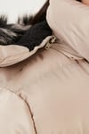 Peluş Astarlı Yakası Suni Kürklü Çıkarılabilir Kapüşonlu Kışlık Kız Çocuk Mont 5766038 TAŞ