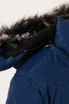 Peluş Astarlı Yakası Suni Kürklü Çıkarılabilir Kapüşonlu Kışlık Kız Çocuk Mont 5761905 SAKS