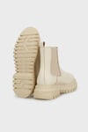 Pieron Hakiki Deri Logolu Kadın Bot 102 24735-Z Beige Deer Floter