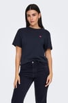 pisa Pamuklu Regular Fit Bisiklet Yaka Kadın T Shirt 15298612 LACİVERT