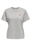 pisa Pamuklu Regular Fit Bisiklet Yaka Kadın T Shirt 15298612 AÇIK GRİ
