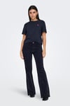 pisa Pamuklu Regular Fit Bisiklet Yaka Kadın T Shirt 15298612 LACİVERT