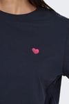 pisa Pamuklu Regular Fit Bisiklet Yaka Kadın T Shirt 15298612 LACİVERT