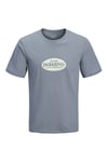 Plus Büyük Beden % 100 Pamuk Regular Fit Logolu Erkek T Shirt 12298346 AÇIK MAVİ