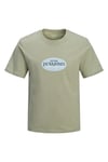 Plus Büyük Beden % 100 Pamuk Regular Fit Logolu Erkek T Shirt 12298346 AÇIK YEŞİL