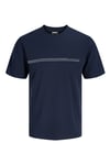 Plus Büyük Beden Pamuklu Regular Fit Bisiklet Yaka Erkek T Shirt 12297257 LACİVERT
