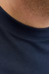 Plus Büyük Beden Pamuklu Regular Fit Bisiklet Yaka Erkek T Shirt 12297257 LACİVERT