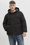 Plus Jjglobal Regular Fit Kapüşonlu Erkek Mont 12283873 SİYAH
