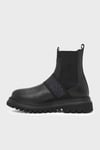 Polperro Logolu Hakiki Deri Erkek Bot 021M100557 CTN Black Baskılı Deri