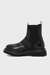 Polperro Logolu Hakiki Deri Erkek Bot 021M100557 CTN Black Deri