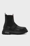 Polperro Logolu Hakiki Deri Erkek Bot 021M100557 CTN Black Deri