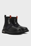 Polperro Logolu Hakiki Deri Erkek Bot 021M100557 CTN Black Deri