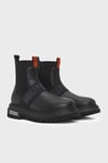 Polperro Logolu Hakiki Deri Erkek Bot 021M100557 CTN Black Baskılı Deri
