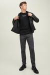 Premium % 100 Pamuk Regular Fit Bisiklet Yaka Erkek T Shirt 12217167 SİYAH