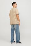 Premium % 100 Pamuk Regular Fit Bisiklet Yaka Erkek T Shirt 12217167 EKRU