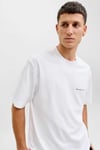 Premium Jprblaowen Pamuklu Regular Fit Erkek T Shirt 12292397 BEYAZ
