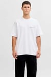 Premium Jprblaowen Pamuklu Regular Fit Erkek T Shirt 12292397 BEYAZ